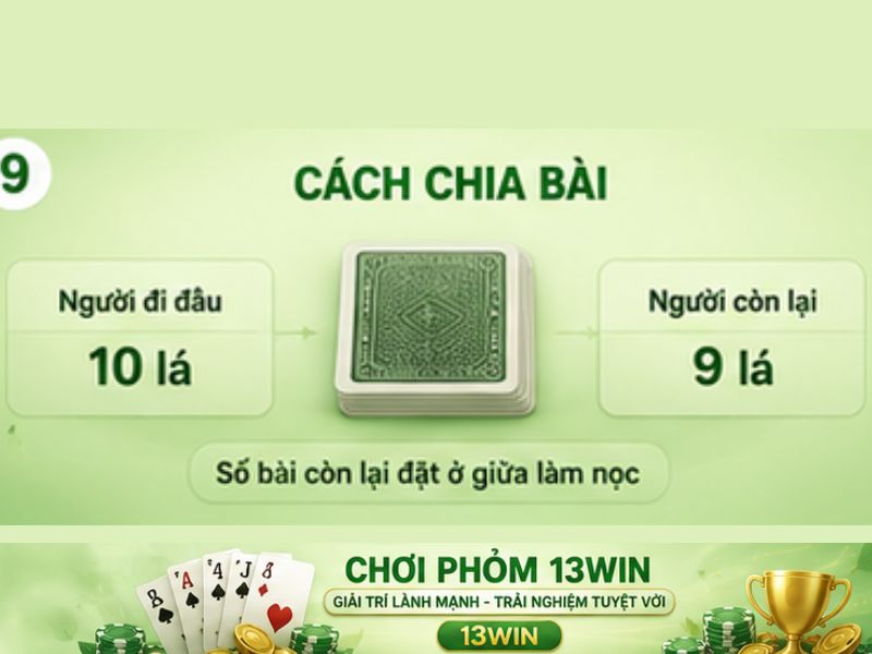 Cách chia bài phỏm