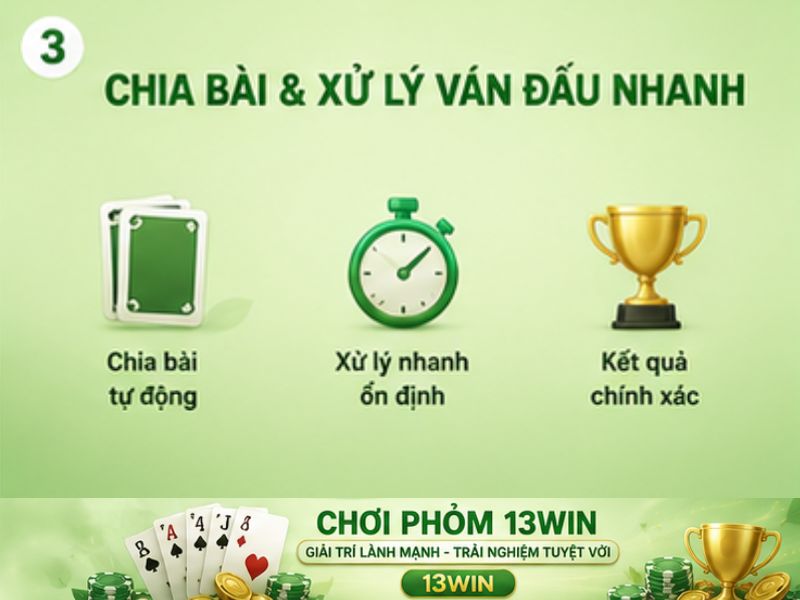 Chia bài và xử lý ván đấu nhanh