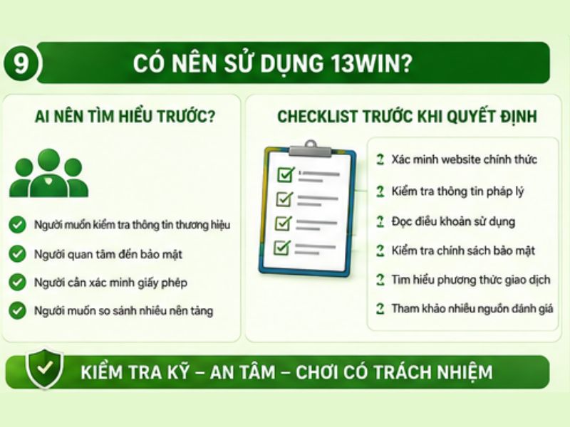 Có Nên Sử Dụng 13WIN Không