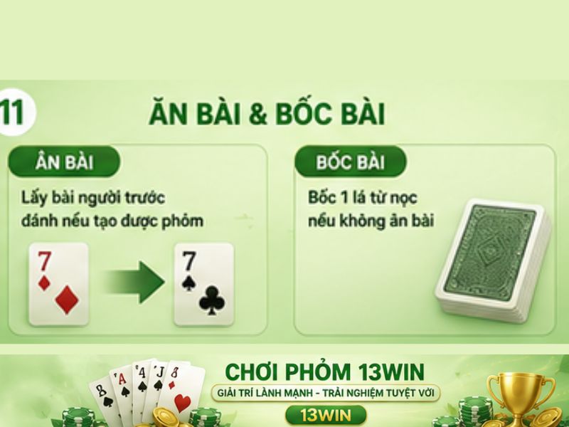 Quy tắc ăn bài và bốc bài
